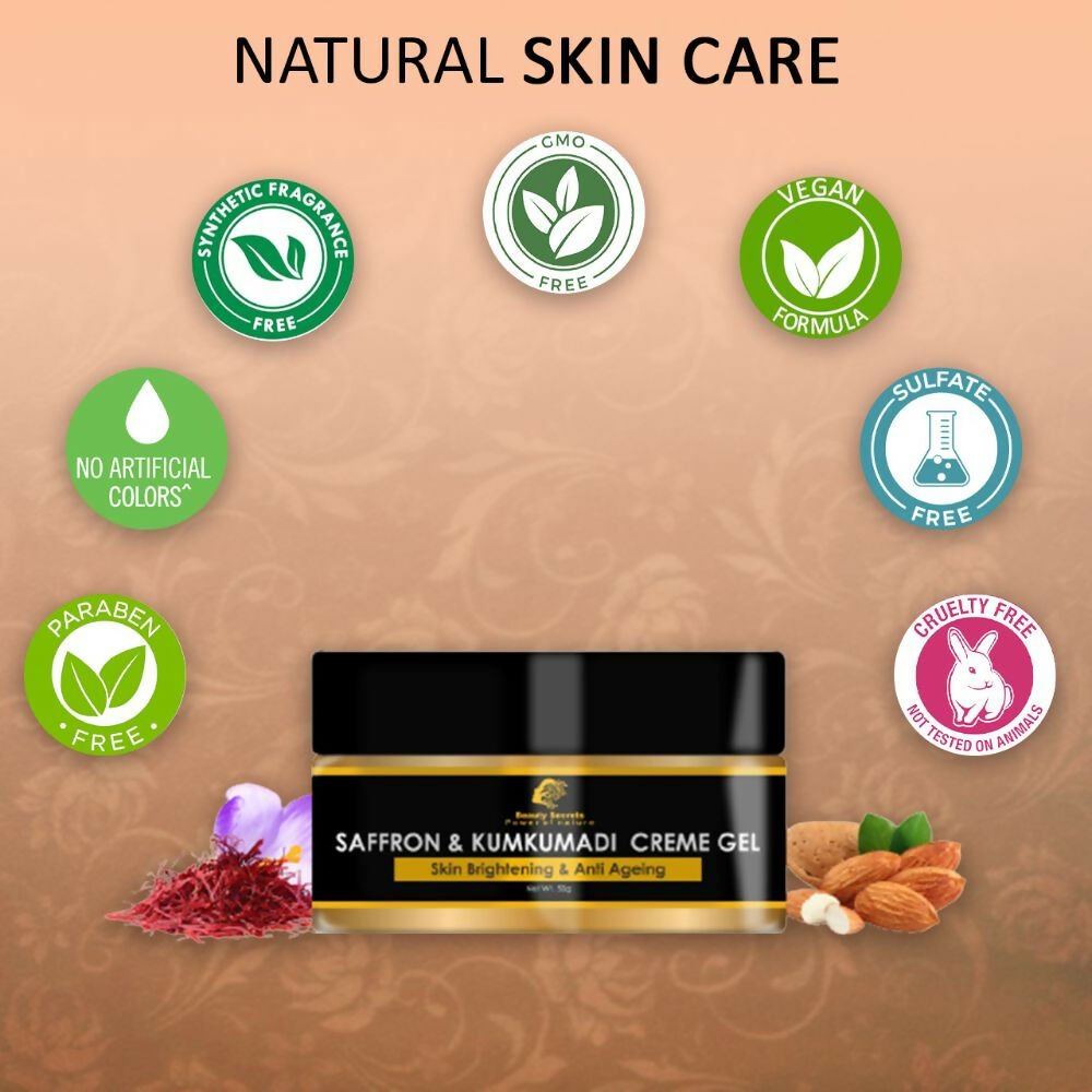 Beauty Secrets Saffron & Kumkumadi Face Cream Gel - Vamzn#