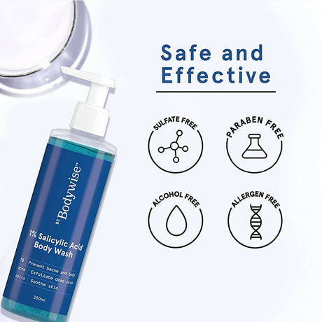 BeBodywise 1% Salicylic Acid Body Wash - Vamzn#
