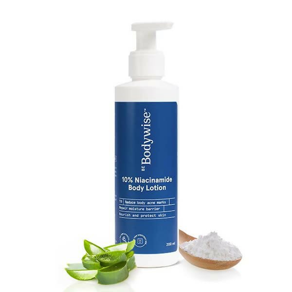 BeBodywise 10% Niacinamide Body Lotion for Reducing Acne Marks With Aloe vera extract, All Skin Types - Vamzn#