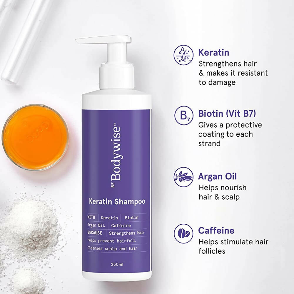 BeBodywise Keratin Hair Fall Control Shampoo - Vamzn#