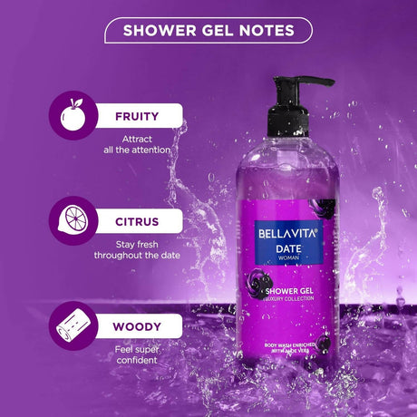 Bella Vita Luxury Date Woman Body Wash Refreshing Shower Gel - Vamzn#