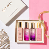 Bella Vita Luxury Woman Eau De Parfum Gift Set 4x20 ml for Women with Date, Senorita, Glam, Rose Perfume|Floral, Fruity Long Lasting EDP Fragrance Scent - Vamzn#