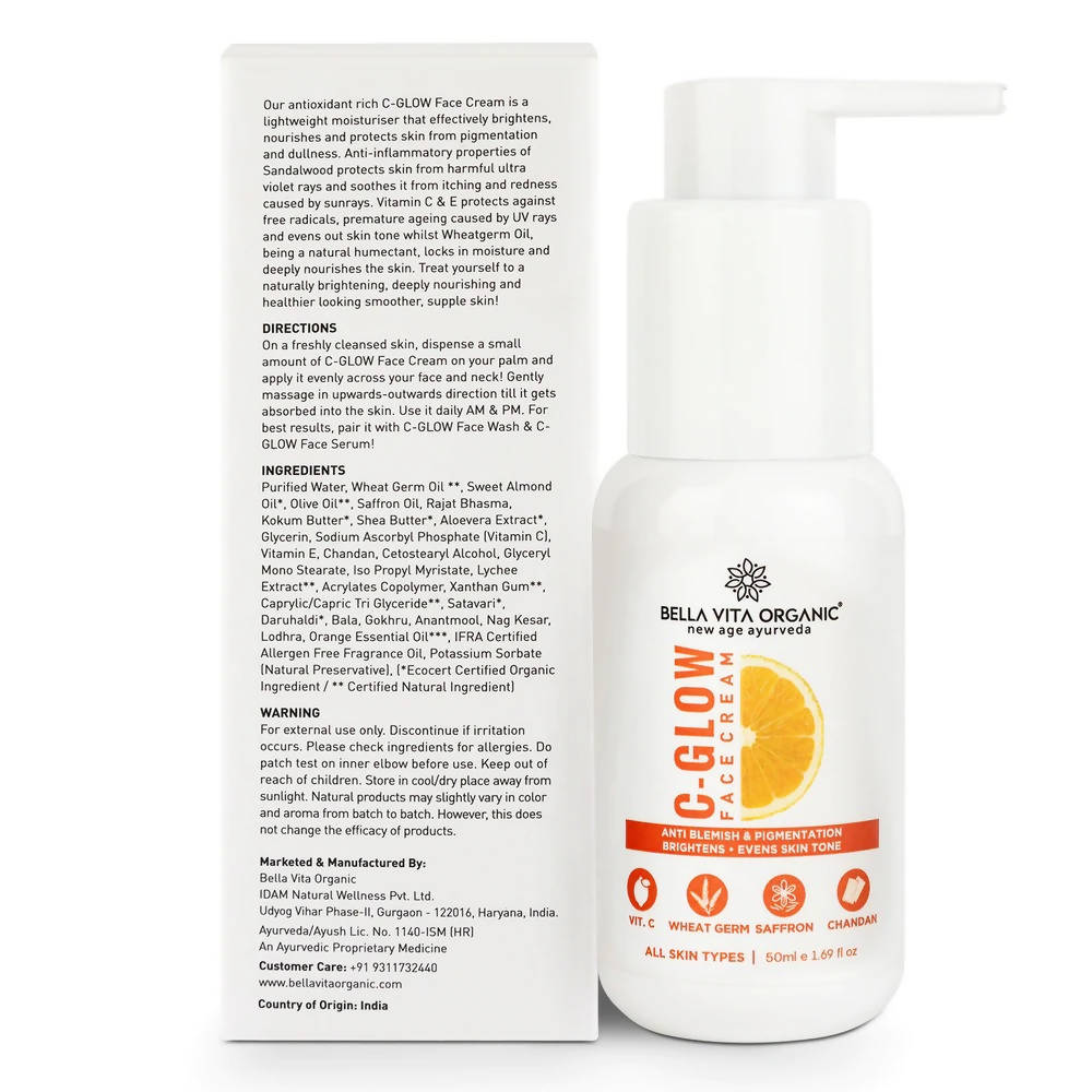 Bella Vita Organic C - Glow Face Cream - Vamzn#