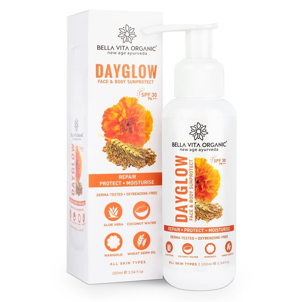 Bella Vita Organic Day Glow Sun Protect Face And Body Lotion SPF 30+ - Vamzn#