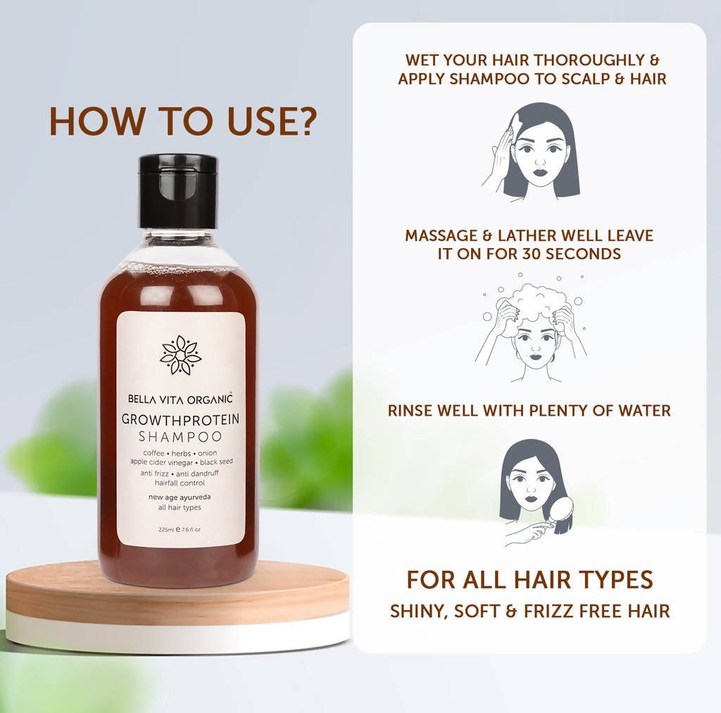 Bella Vita Organic Growth Protein Shampoo - Vamzn#