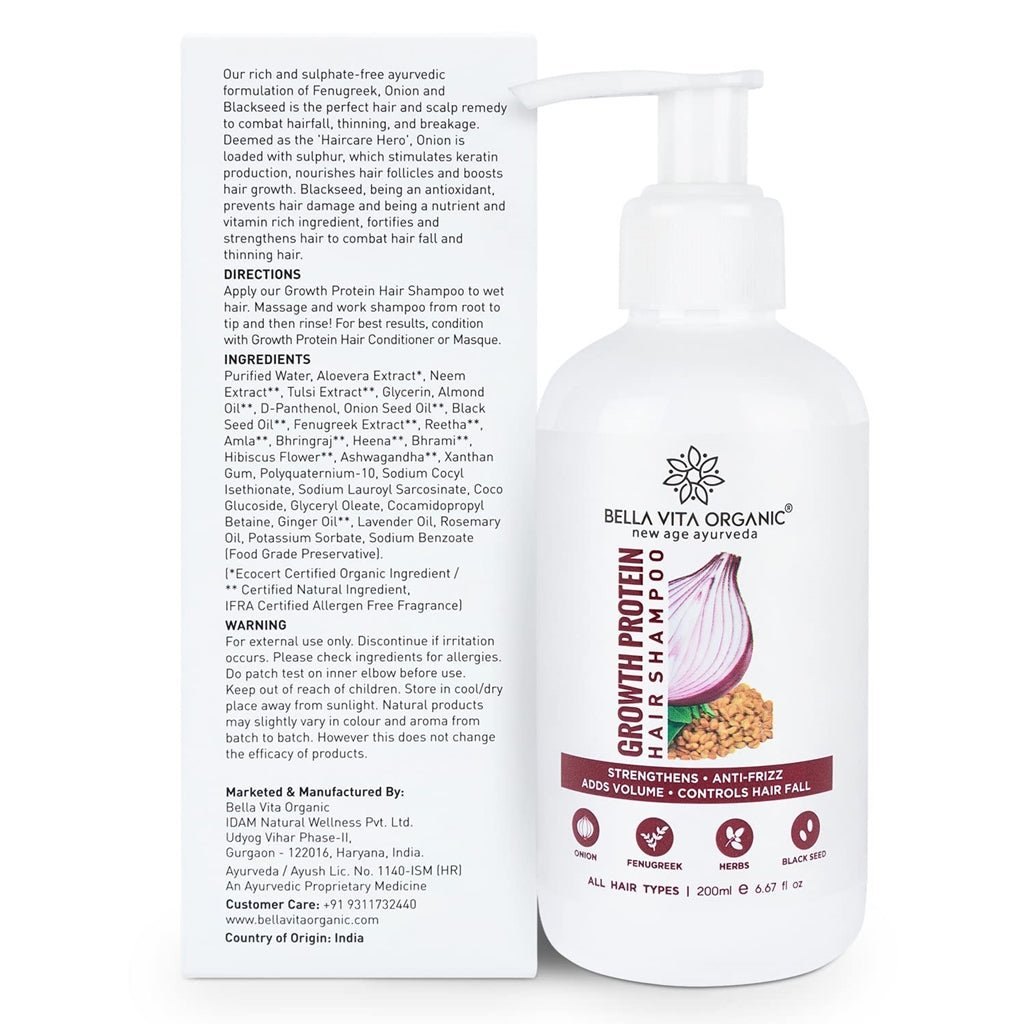 Bella Vita Organic Growth Protein Shampoo - Vamzn#