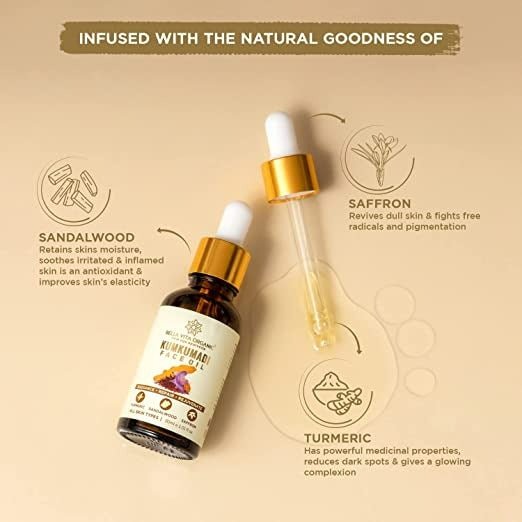 Bella Vita Organic Kumkumadi Face Glow Oil - Vamzn#