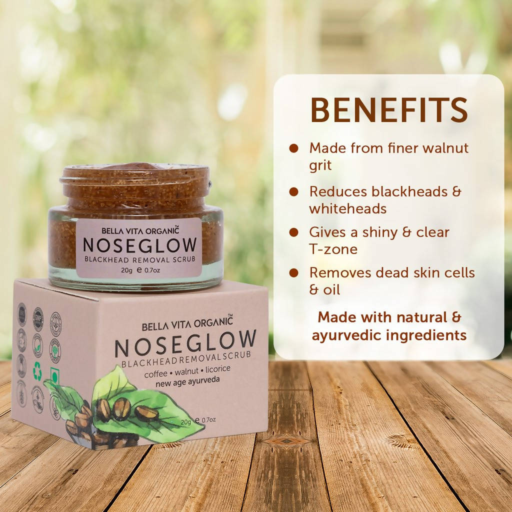 Bella Vita Organic Nose Glow Blackhead Removal Scrub - Vamzn#