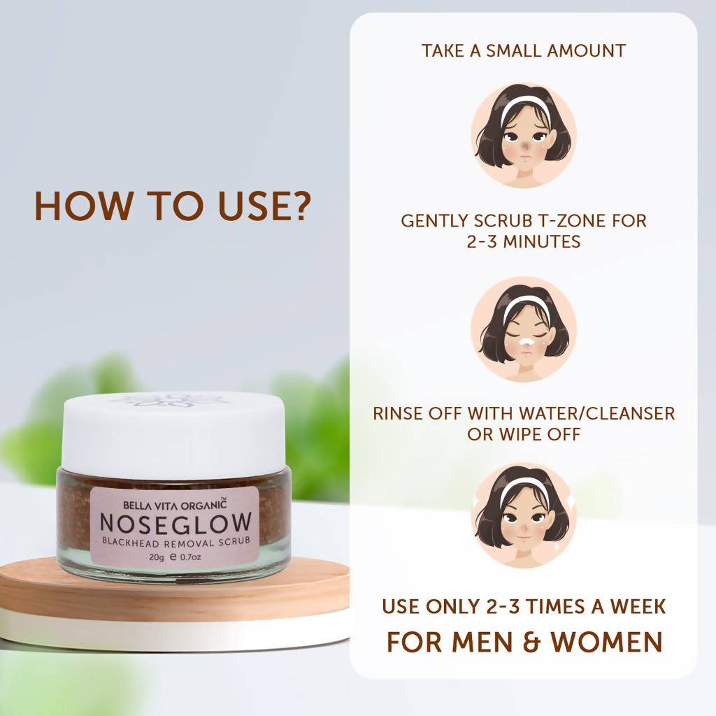 Bella Vita Organic Nose Glow Blackhead Removal Scrub - Vamzn#