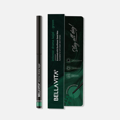 BELLAVITA Intense Drama Waterproof Eyeliner, Black, Matte Finish, Smudge - Proof, Fast - Drying, Felt Tip Applicator, Enriched with Biotin, 3.5 ml - Vamzn#