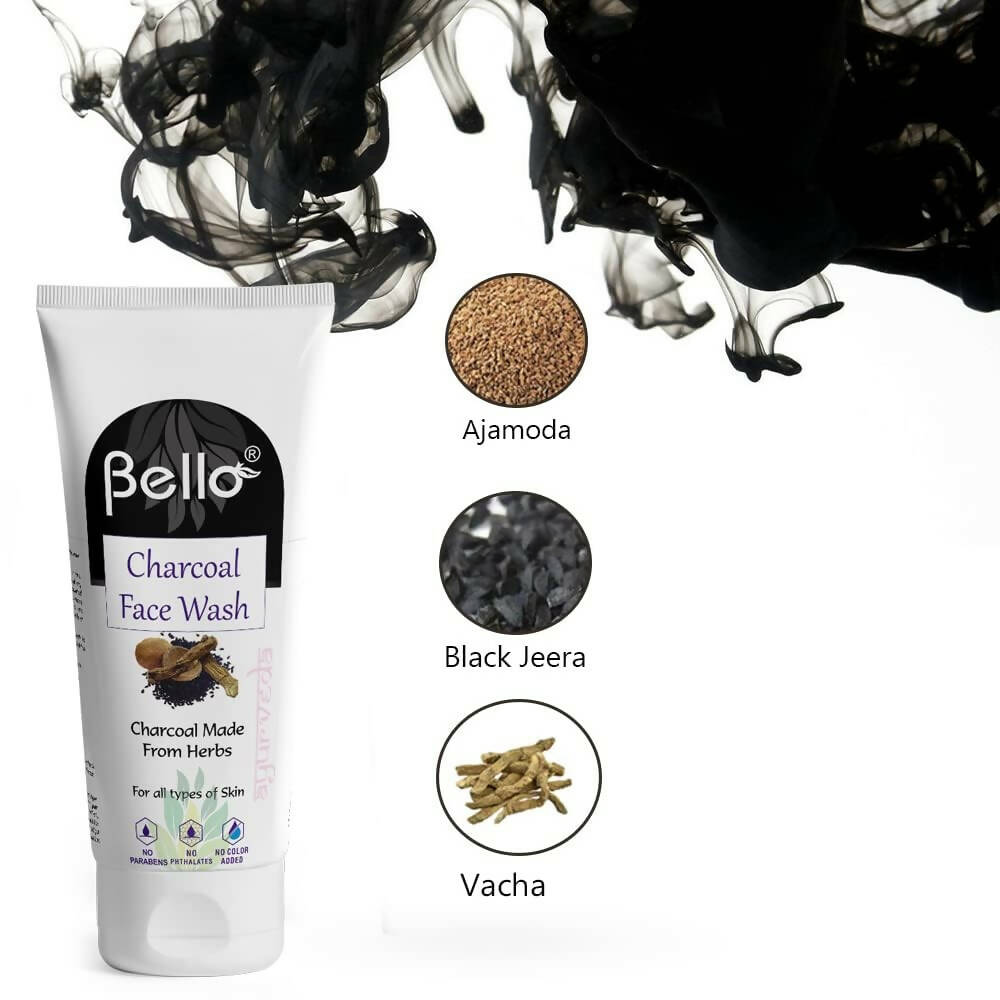 Bello Herbals Charcoal Face Wash - Vamzn#