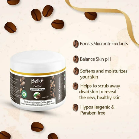 Bello Herbals Coffee Scrub Cream - Vamzn#