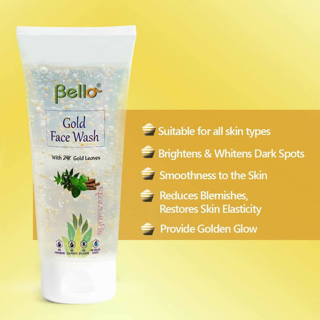 Bello Herbals Gold Face Wash - Vamzn#