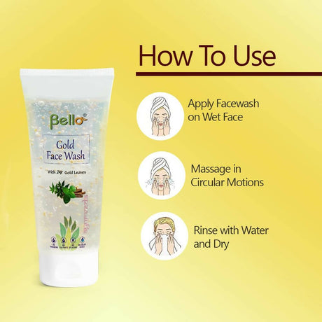 Bello Herbals Gold Face Wash - Vamzn#