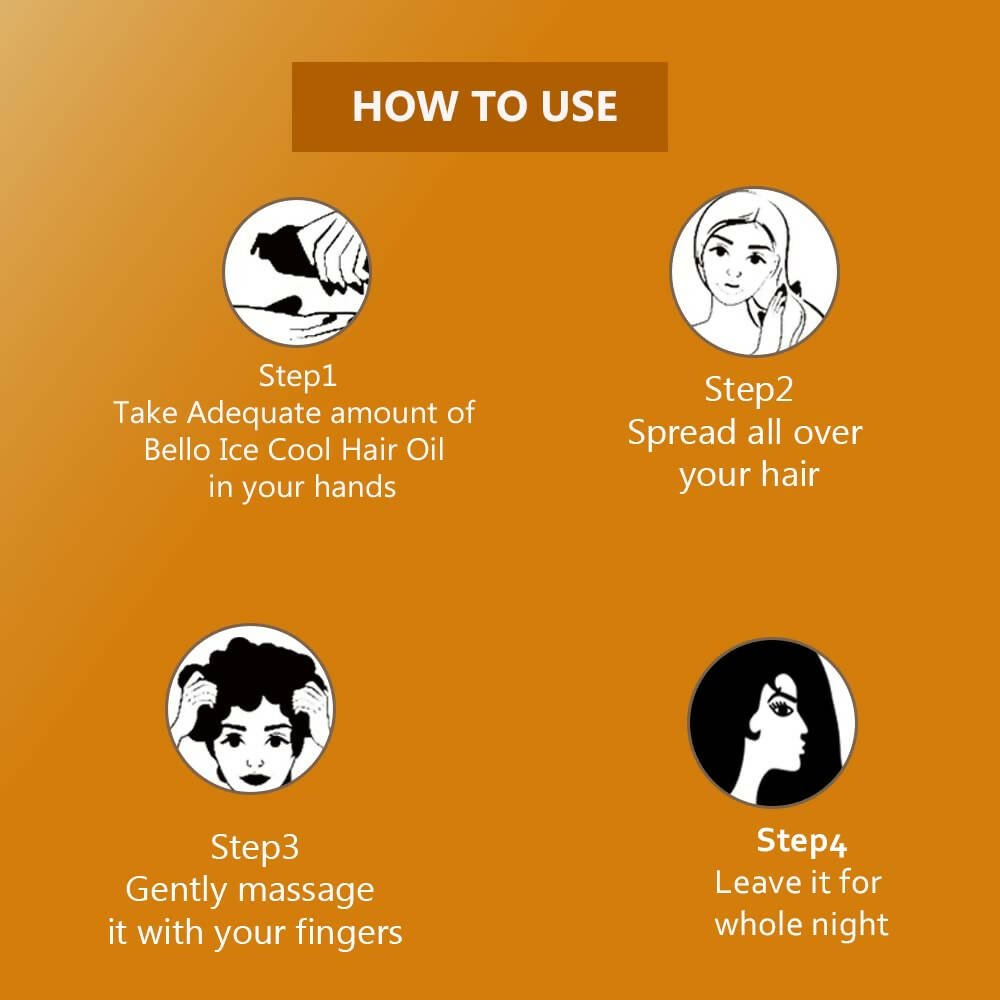 Bello Herbals Ice Cool Hair Oil - Vamzn#
