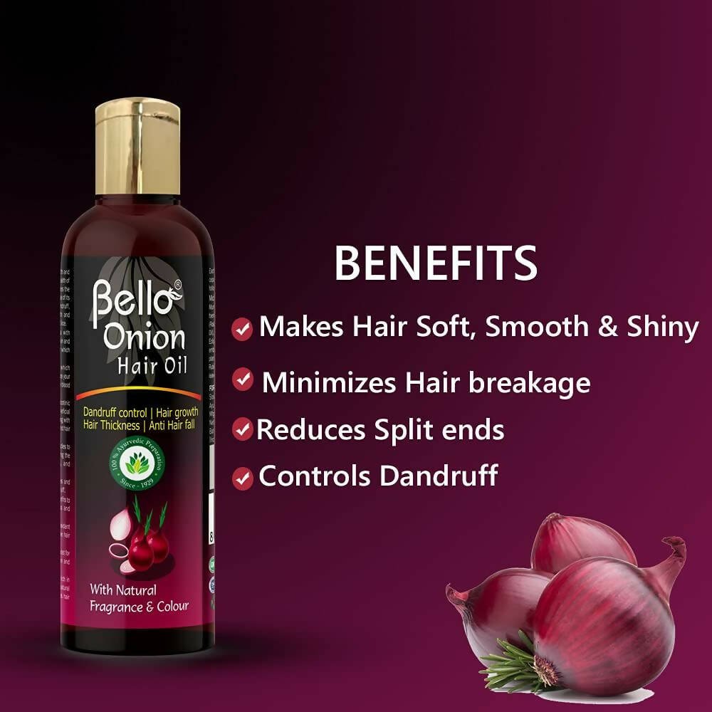 Bello Herbals Onion Hair Oil - Vamzn#