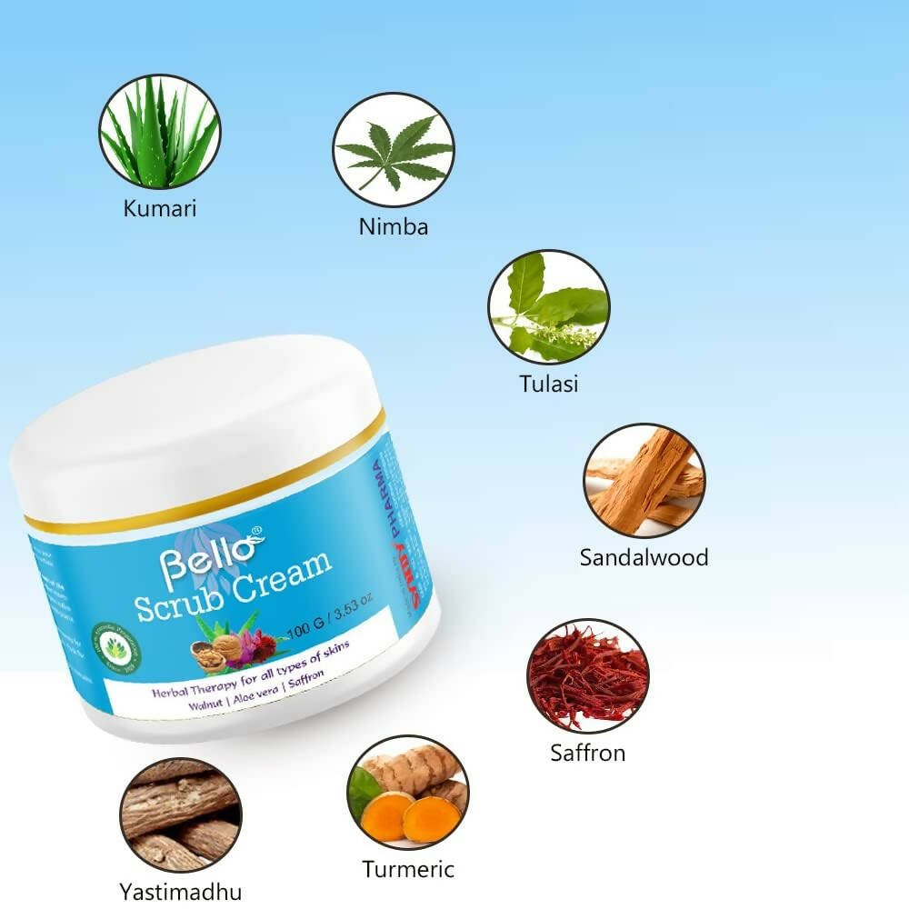 Bello Herbals Scrub Cream - Vamzn#
