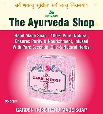 Benmoon Ayurveda Garden Rose Hand Made Soap - Vamzn#