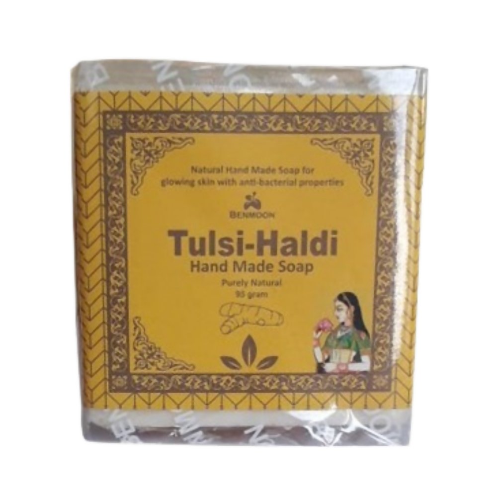 Benmoon Ayurveda Tulsi - Haldi Hand Made Soap - Vamzn#