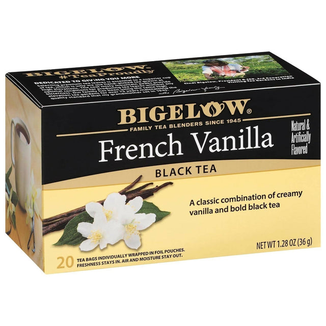 Bigelow Tea French Vanilla Black Tea Caffeinated Freshness & Aroma Caffeinated - Vamzn#