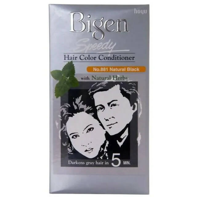 Bigen Hair Colour Conditioner - Natural Black, No. 881 - Vamzn#