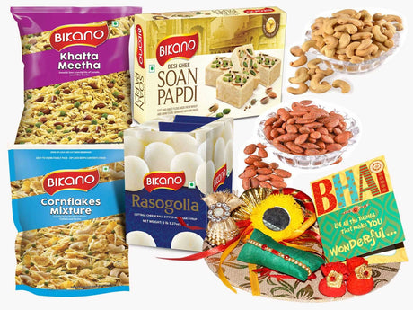Bikanervala All Time Gift Hamper and Dryfruits Rakhi Gifts - Vamzn#