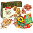 Bikano Besan Laddoo and Dryfruits Rakhi Gifts - Vamzn#