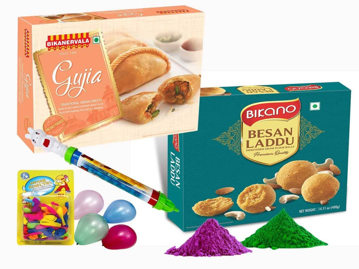Bikano Besan Laddoo with Holi Gujia - Vamzn#