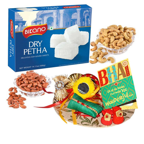 Bikano Dry Petha and Dryfruits Rakhi Gifts - Vamzn#
