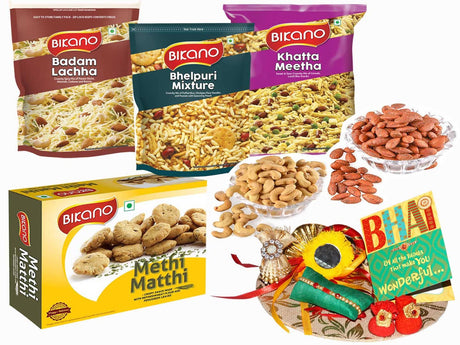 Bikano Favourites and Dryfruits Rakhi Gifts - Vamzn#