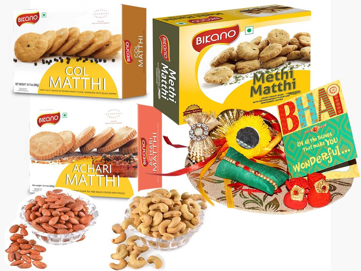 Bikano Mathi Magic and Dryfruits Rakhi Gifts - Vamzn#