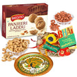 Bikano Panjeeri Laddoo and Dryfruits Rakhi Puja Thali - Vamzn#