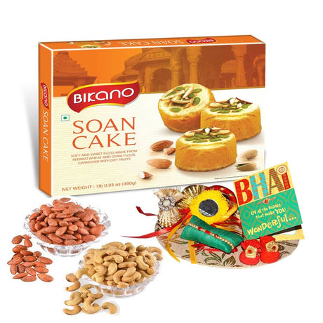 Bikano Soan Cake and Dryfruits Rakhi Gifts - Vamzn#