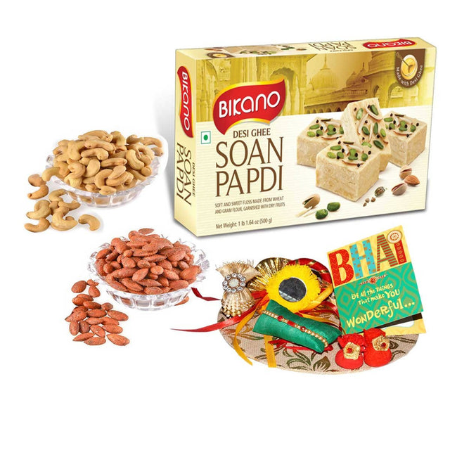 Bikano Soan Papdi and Dryfruits Rakhi Gifts - Vamzn#