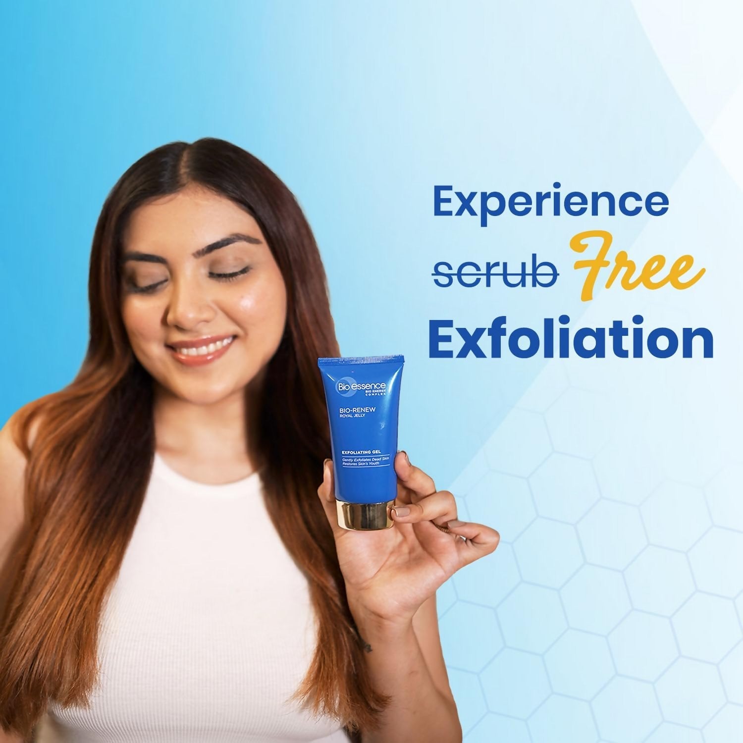 Bio Essence Scrub Free Exfoliation Gel Cleanser|Royal Jelly - Vamzn#
