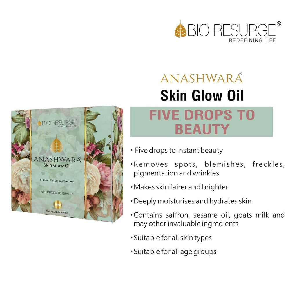 Bio Resurge Life Anashwara Skin Glow Oil - Vamzn#