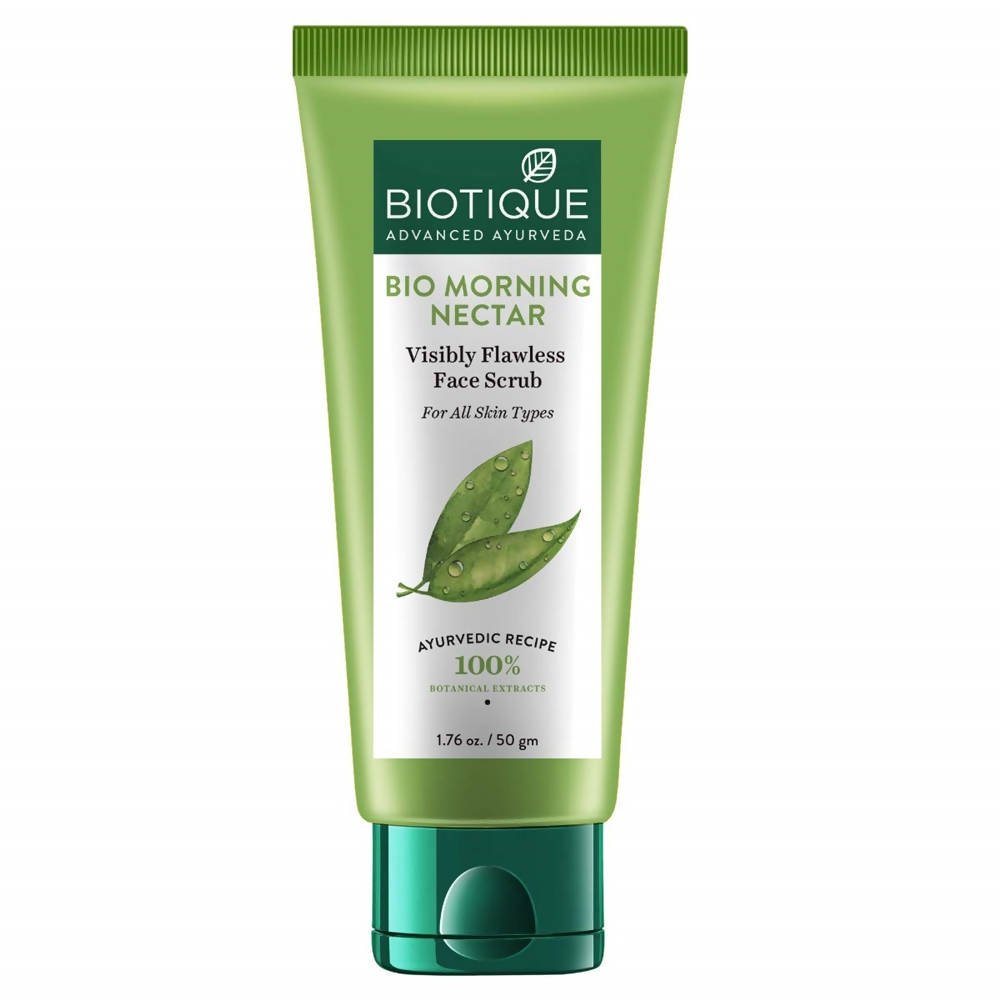 Biotique Advanced Ayurveda Bio Morning Nectar Visibly Flawless Face Scrub - Vamzn#