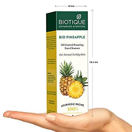 Biotique Advanced Ayurveda Bio Pineapple Oil Control Foaming Face Cleanser - Vamzn#