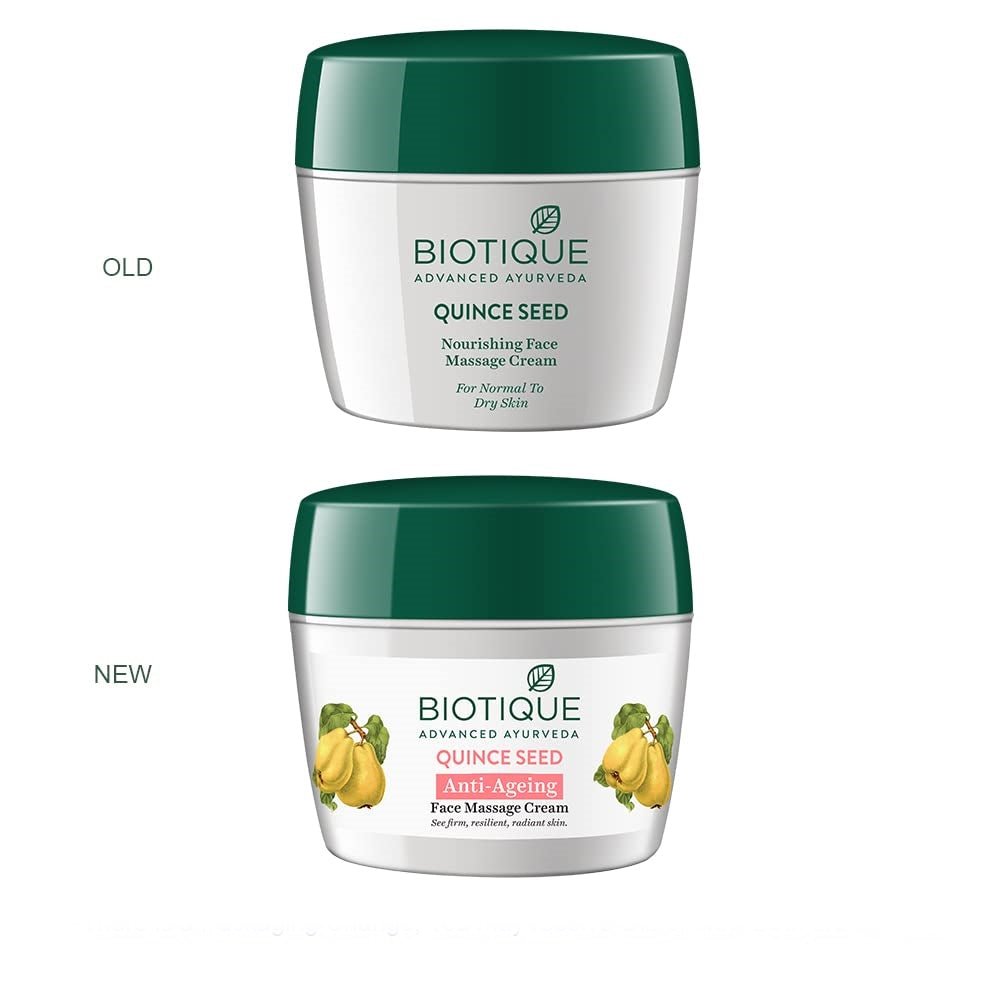 Biotique Advanced Ayurveda Bio Quince Seed Nourishing Face Massage Cream - Vamzn#