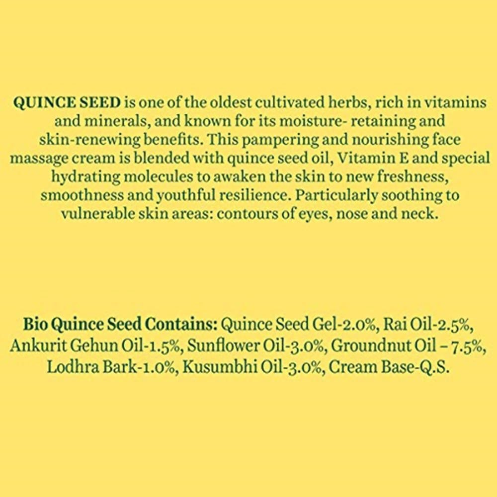 Biotique Advanced Ayurveda Bio Quince Seed Nourishing Face Massage Cream - Vamzn#