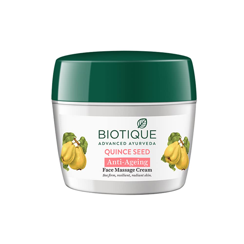 Biotique Advanced Ayurveda Bio Quince Seed Nourishing Face Massage Cream - Vamzn#