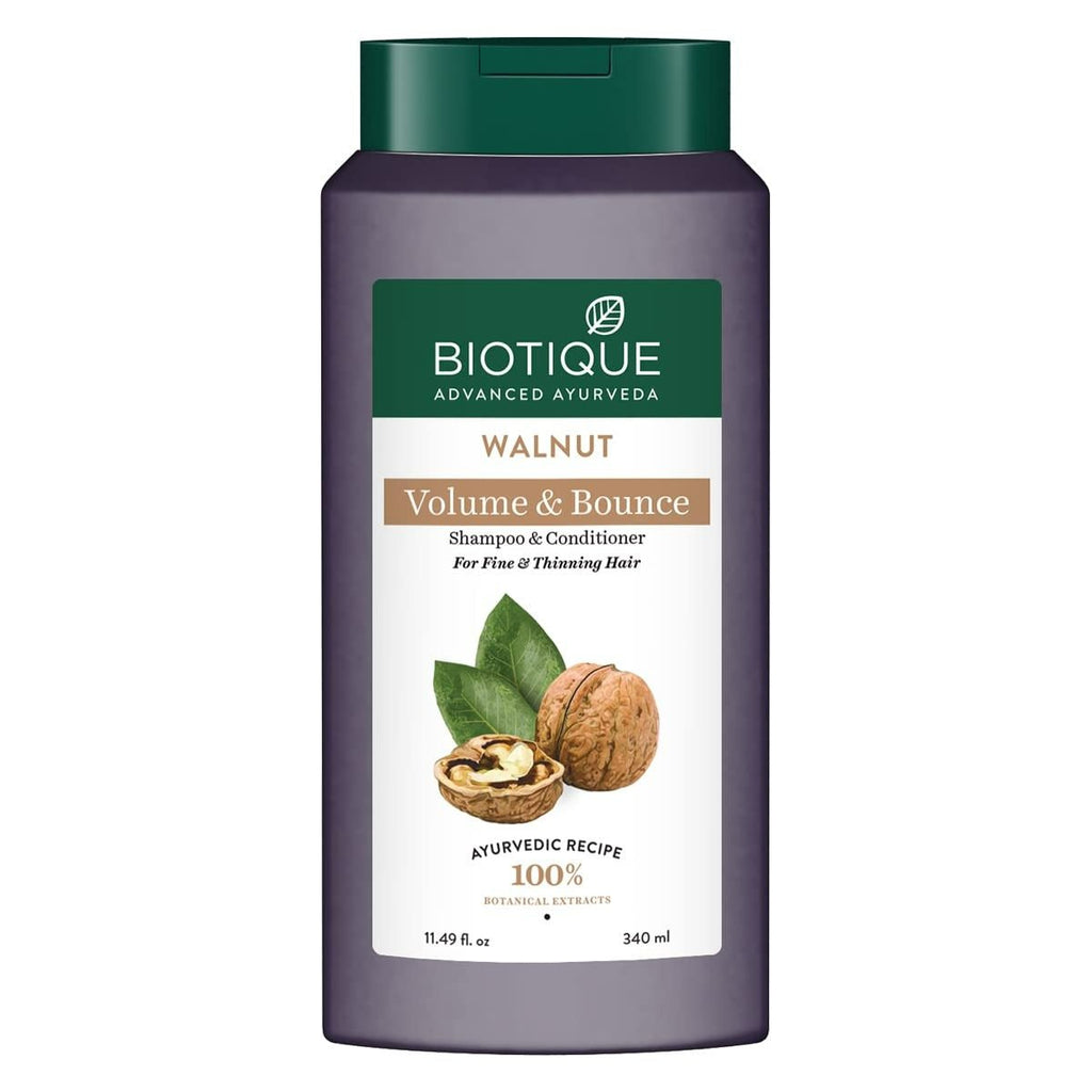 Biotique Advanced Ayurveda Bio Walnut Bark Volumizing Shampoo For Fine & Thinning Hair - Vamzn#