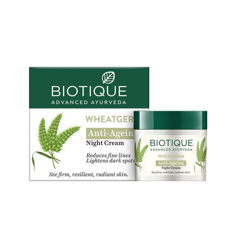 Biotique Advanced Ayurveda WheatGerm Anti - Ageing Night Cream - Vamzn#