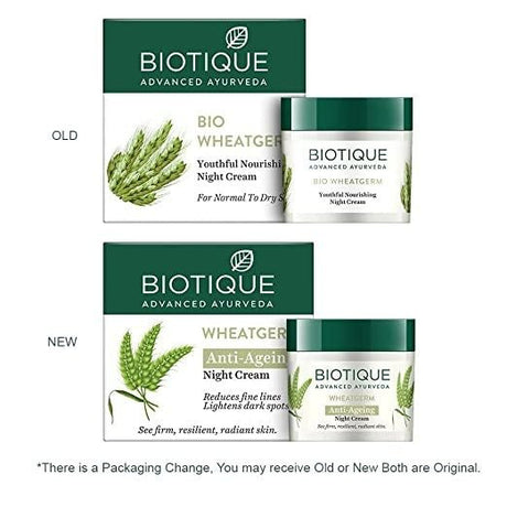 Biotique Advanced Ayurveda WheatGerm Anti - Ageing Night Cream - Vamzn#