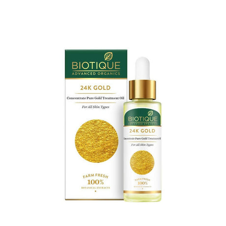 Biotique Advanced Organics 24K Gold Concentrate Pure Gold Treatment Oil - Vamzn#