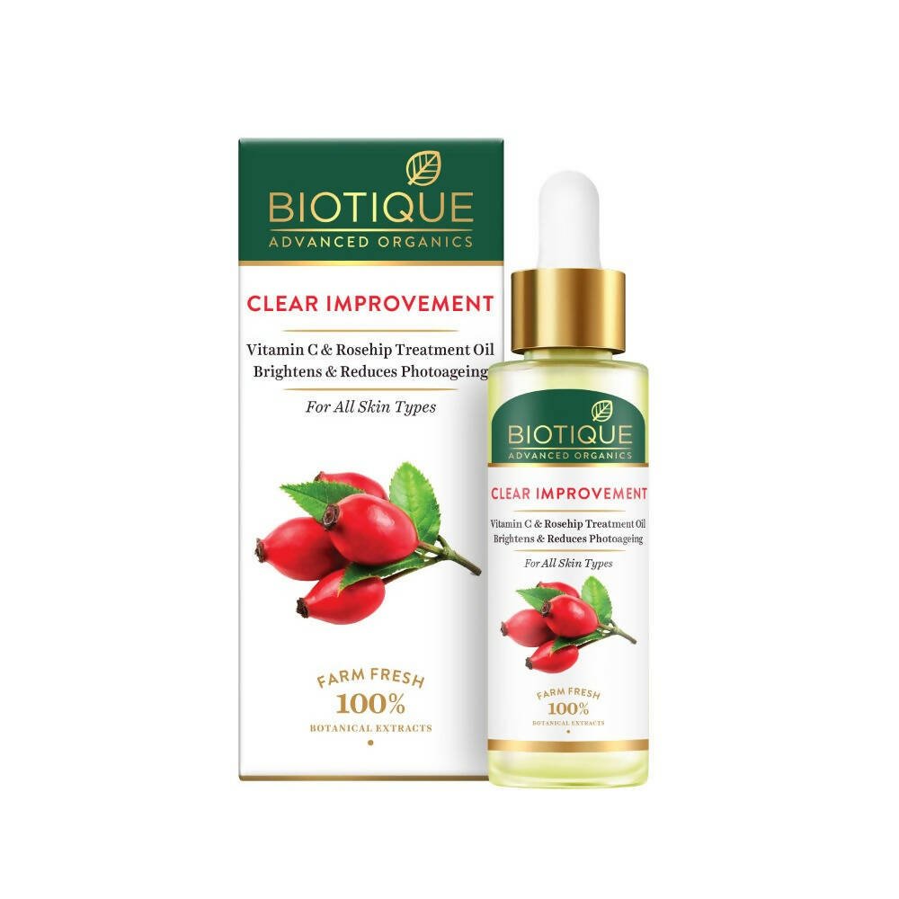 Biotique Advanced Organics Clear Improvement Vitamin C & Rosehip Treatment Oil - Vamzn#