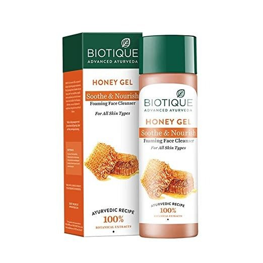 Biotique Advanced Organics Honey Gel Refreshing Foaming Face Cleanser - Vamzn#