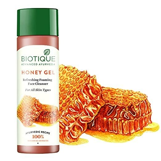 Biotique Advanced Organics Honey Gel Refreshing Foaming Face Cleanser - Vamzn#