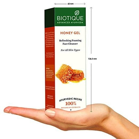 Biotique Advanced Organics Honey Gel Refreshing Foaming Face Cleanser - Vamzn#