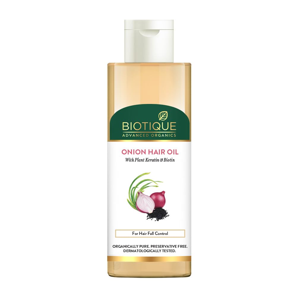 Biotique Advanced Organics Onion Black Seed No - Sticky No - Greasy Hair Oil - Vamzn#